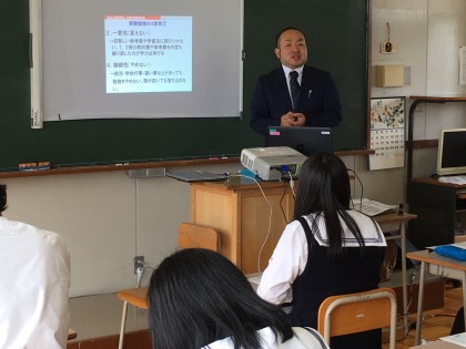 特進ｺｰｽ講演会の様子